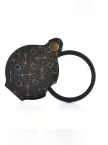 1 Stück tragbare Handlupe, faltbare Taschenlupe, Schmuck Lupe, Schmuckbetrachtung faltbare Lupe, Handglas-Linse, Taschenjuwelier Lupe, Lupe, Lupe Durchmesser, tragbare faltbare Handlupe, Leder Lesebrille, Schmuckbetrachtungs-Lupe