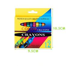 24/12/8/6 Colors Kids Graffiti Crayon Set, Children Creative Drawing Marker Pens, DIY Painting Art Supplies Wax Crayon, Colorful Gift For Artist - Multicolor - View 7