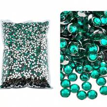 10000/5000 Pcs Bulk Pack 2-4mm Resin Non-Hotfix Rhinestone Loose Flat Bottom Plastic Crystal DIY Sparkly Strass Stones, Diamond Art Supplies