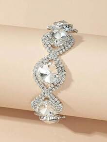 1 件时尚、优雅、奢华的水钻手链