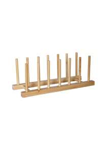 1個 木製 食器ラック 食器乾燥ラック 食器棚 キッチン収納ラック 食器干しラック ダイニング、キッチン、リビング、デスクトップオーガナイザー、キッチン用品、食器収納ラックに適しています - カーキ - チェックする 11