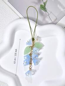 1 件百合花形手机挂绳，夏季度假手机/相机挂绳创意设计 - 彩色 - 查看 10