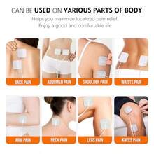 GEOXS24PCS TENS Unit Replacement Pads 2X2 Latex Free Electrodes Compatible With TENS Machine Use 2mm Pin Connector Lead Wires Such As AUVON TENS TENS 7000 Etekcity Nicwell Care Tenszs3li - White - View 4