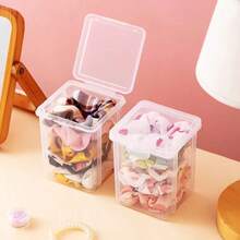 1 cái dây buộc tóc, hộp đựng phụ kiện tóc và đồ trang sức, hộp đựng dây buộc tóc - Trong sáng - Xem 3