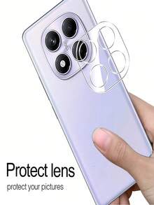 2Pcs 3D Integrated Lens Tempered Glass Film Compatible With Xiaomi Redmi Note 13 14 Pro+4g 5g Explosion-Proof And Scratch Resistant Lens Protective Film - Clear - View 8