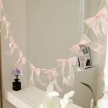 1 pièce nœud fleur à pull en maille/dentelle, décoration d'atmosphère festive, décoration de chambre, fournitures pour fête d'anniversaire, accessoires photo, fournitures pour baby shower