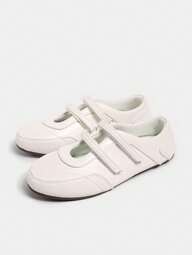 2025 Spring New Retro Red Versatile Mary Jane Shoes, Casual Round Toe Flat Shoes For Women [Run Small, Please Refer To Size Chart]