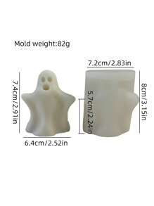 3D万圣节可爱小鬼系列香薰蜡烛硅胶模具，独特的万圣节礼物和装饰品，适用于手工艺术创作、室内DIY装饰、香薰蜡烛制作、香皂制作、树脂浇注。具有耐高温、可重复使用等特点。