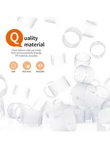 50pcs Decorative Balloon Rings Buckles, Balloon Arch Buckles, Clip Connector For Balloons,Christmas