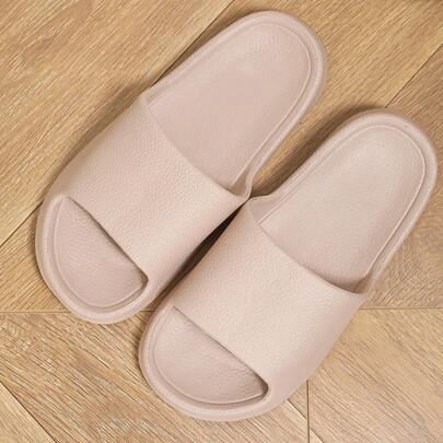 时尚百搭仿皮条纹 EVA 拖鞋，奢华皮革图案简约时尚风格，适合居家、浴室和宾客穿着，轻便、舒适、柔软、透气