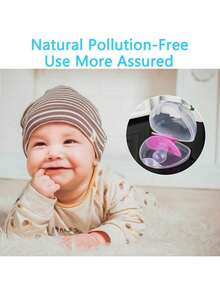 3pcs/2pcs/1pc Durable Clear Pacifier Holder | Pacifier Storage Box, Modern Aesthetic Plastic Structure, Essential Organizer, Ideal Choice For Halloween, Christmas, Thanksgiving, Easter Gift Box - Clear - View 8