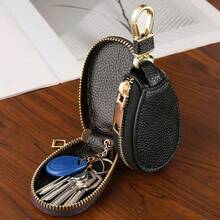 Key Bag For Men And Women Key Bag Large Capacity Multifunctional Keychain Storage Bag Simple And Compact Household, Portable Car Large Capacity Multifunctional, Suitable For 8 Scenarios To Carry With You - màu đen - Xem 2