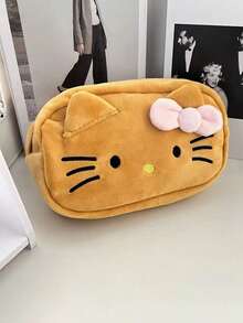 Sanrio 1 件 Hello Kitty 文具袋 卡通大容量铅笔盒收纳袋 返校学习用品礼物（部分零件可能随机）