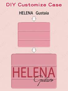 Dual Text Customized IPad Protective Case Compatible With IPad (A16) 11 Inch 11th Generation 2025, IPad 10th Generation, IPad Mini 4/5/6/7, IPad 10.9 Inch, IPad 9.7 Inch, Name Customized Tri-Fold Transparent Pen Slot Tablet Case Compatible With Samsung Tab A7 Lite 8.7 Inch, Compatible With Samsung Galaxy Tab A9 Plus 10.95 Inch, Built-In Pen Slot In The Shell, Supports Sleep Wake-Up