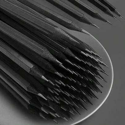 Black Wooden Pencils, Student-Use Lead Free HB Pencils, Exam-Suitable Pencils, Writing Pencils For Home, School, Back To School Season, Birthday Gift, Back To School Reward