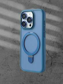 Two Different High-End Phone Cases, Namely The Magnetic Case With Bracket Function And The Magnetic Case Without Bracket, Do Not Turn Yellow, Have A Naked Feeling, Suitable For Apple 16/15/14/13/12/11promax/Pro/X/Xmax - 藍色 - 查看 2