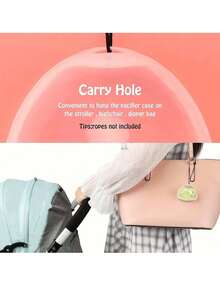 3pcs/2pcs/1pc Durable Clear Pacifier Holder | Pacifier Storage Box, Modern Aesthetic Plastic Structure, Essential Organizer, Ideal Choice For Halloween, Christmas, Thanksgiving, Easter Gift Box - Clear - View 5