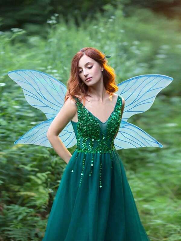 Fairy Elf Wings - Fantasy Butterfly Design, Stage Performance Decorations, Elf Costumes, Birthday Photography Props, Cosplay Accessories, Holiday Party Costumes, Suitable For Parties, Masquerades, Weddings, And Daily Wear, The Perfect Gift For Family And Friends