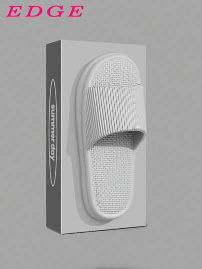 Unisex EVA Slippers, Solid Color, Breathable, Comfortable, Non-Slip, Durable, Suitable For Indoor Use, Couple Slippers