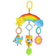 Infant Hanging Cute Animal Rattle Soothe Car Plush Toys - Rabbit, Bee, Cloud, Star