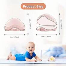 1/2/4/8个装透明奶嘴收纳盒 - 方便携带的奶嘴收纳盒，带挂绳，易于清洁，是婴儿尿布包的必备配件，可收纳奶嘴及其他物品。