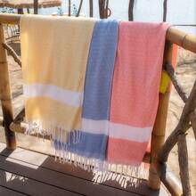 1 件土耳其沙滩巾大泳池毛巾速干无沙吸水旅行毛巾，适用于酒店海滩、沙滩必需品、沙滩配件、泳池浮板