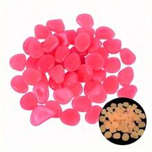 500/200/100/50pcs-Glow In Dark Mini Rocks Luminous Stone Garden Accessories Micro Landscape Fish Tank Decoration Outdoor Patio Lawn Yard Kit Pebble Vase Stuffing Glow In The Dark Garden Pebbles Stones Rocks For Yard And Walkways Decor DIY Decorative Luminous Stones,Potted Plants And Aquarium Decoration ﻿(About 1cm)