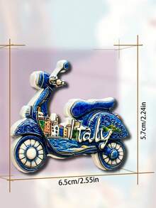 1pc Italian Landmark Souvenir Resin Painted Magnetic Memo Fridge Sticker Best - Multicolor - View 13