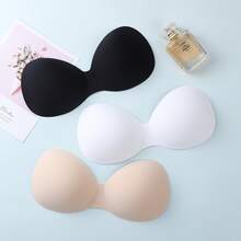 3 件/包女士一体式无钢圈文胸垫，支撑柔软泡沫衬垫罩杯，可替换运动文胸，适合多种场合
