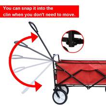 NetHong HI-Q Heavy-Duty Folding Fishing Cart With Tow Bar For Garden, Camping, Festival And Beach