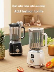 1pc Digital Knob Juicer, Wireless Fruit & Vegetable Juicer, Compact & Easy To Store, Versatile For Soft & Hard Produce, 1500mAh Battery Capacity, Can Juice Various Fruits & Vegetables, 1-Machine Multi-Function Quick Juice Extraction, 600ml Capacity, 390W Copper Motor 5C Power, 304 Stainless Steel, Precision 10-Blade, 40-60s 2 Time Settings, Suitable For Juicing Dragon Fruit, Orange, Watermelon, Pear, Mango Pear, Ginger, Celery, Strawberry Milkshake - Multicolor - View 5