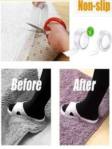 1pc Heavy Duty Double Sided Tape - Reusable, Residue-Free, Strong Adhesive, Multi-Purpose, Removable & Washable, Suitable For Home, Office & Car!1/3/5M Double Nano Tape Tracsless Double Sided Tape Transparent No Trace Reusable Waterproof Adhesive Tape - Random - View 5