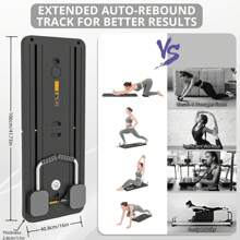 ZM Health Planche de Pilates pliante multifonctionnelle, Ensemble de Pilates 5-en-1 pour le façonnage, Tapis de glisse pour abdominaux, Pour les exercices du centre, le fitness, l'usage domestique, la salle de gym