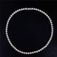 1 pieza Collar formal de mujer con diamantes incrustados