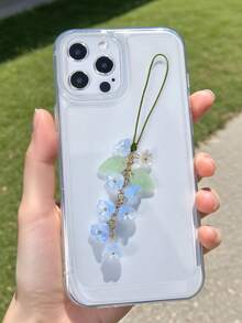 1 件百合花形手机挂绳，夏季度假手机/相机挂绳创意设计 - 彩色 - 查看 6