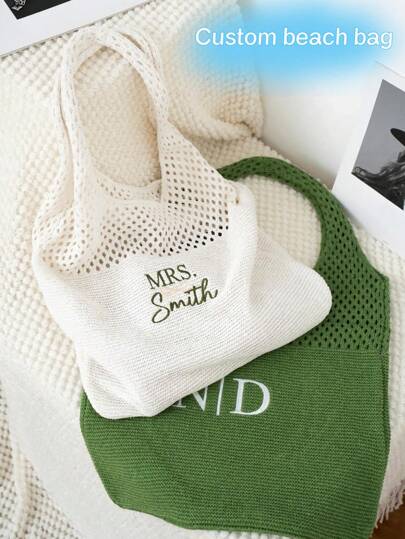 Personalized Bag, Personalized Embroidered Name Bag, Crochet Wallet For Women, Shopping Bag, Summer Bag, Beach Bag, Handbag, Hand Woven Bohemian Bag, Women's Handbag, Gift For Her, Weekend Bag For Women, Crochet Handbag Pattern,All-Purpose,Large Capacity,Versatile,Multifunction,Colorful,Cute,Adorable,Contracted,Funny,Kawaii,Y2K,Minimalist,Commuting,Business Casual,Basics,Custom,Personalized,Unique,Customized,Ideal Gifts For Him,Ideal Gifts For Her,Her,Family,Friends,Girlfriend,For Anniversaries,For Birthdays,For Holiday/ Vacation,For Outdoors/Outings/Travel/Hiking/Stadium/Sports/Climbing,For Business/Commute/Work/Office