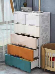 加厚收纳柜储物柜家用零食收纳箱卧室塑料五斗柜抽屉式收纳柜