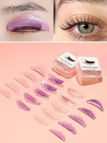 10Pcs 5 Sizes Lash Lift Sheilds,No Glue Eyelash Lifting Shield Self Sticky Lash Lift Rods, Lami Lamination Roller Curler Pad Soft Eyelash Perm Rod Reusable - Multicolor - View 3