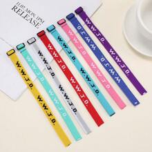 12 Stücke WWJD Armbänder Pack, christliche Geschenke verstellbare Armbänder, WWJD Jesus Armbänder im Großpack - Was würde Jesus tun Armband für Frauen Männer
