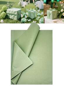 50sheets-Sage Green Tissue Paper, Wrapping Paper, Tissue Paper For Gift Bags, Gift Wrap Tissue Paper Bulk For DIY Crafts Gift Wrapping Birthday Wedding Holiday Paper Flowers,Autumn, Winter, Thanksgiving Day Decorations, Halloween, Christmas