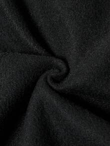 Tween Girls' Cartoon Print Thermal Hoodie And Sweatpants Set - Black - View 8