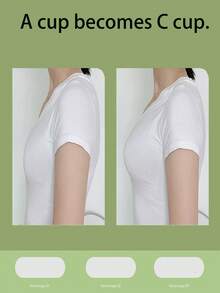 1 Pair Thick Invisible Bra Breast Lift Tape, 5CM Chest Tapes For Small Bust, Suitable For Wedding Dress - Apricot - View 7