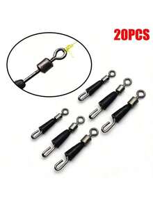 20入組誘餌分線夾連接器快速釋放釣魚工具配件