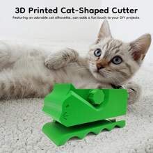 Taglierina per tiragraffi per gatti in cartone - Strumento creativo fai-da-te per animali domestici per tagliare facilmente, design in plastica blu, perfetto per giocattoli e mobili fatti a mano per gatti