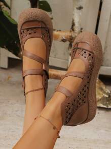 休闲复古波西米亚舒适女士平底凉鞋