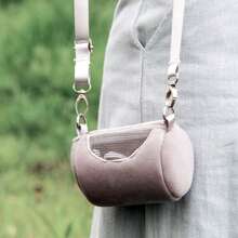 便携式仓鼠背包 - 柔软透气的旅行包，适合仓鼠和小型宠物（舒适的圆形设计 - 非常适合去看兽医和户外探险）