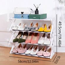 简易鞋架家用门口多层鞋柜室内鞋子收纳神器加厚省空间储物架 - 彩色 - 查看 14
