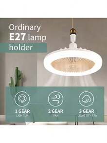 1 Pieza Ventilador de techo inteligente/Luz/Difusor con control remoto, función de aromaterapia y ventilador LED, 30W - Multicolor - Ver 9