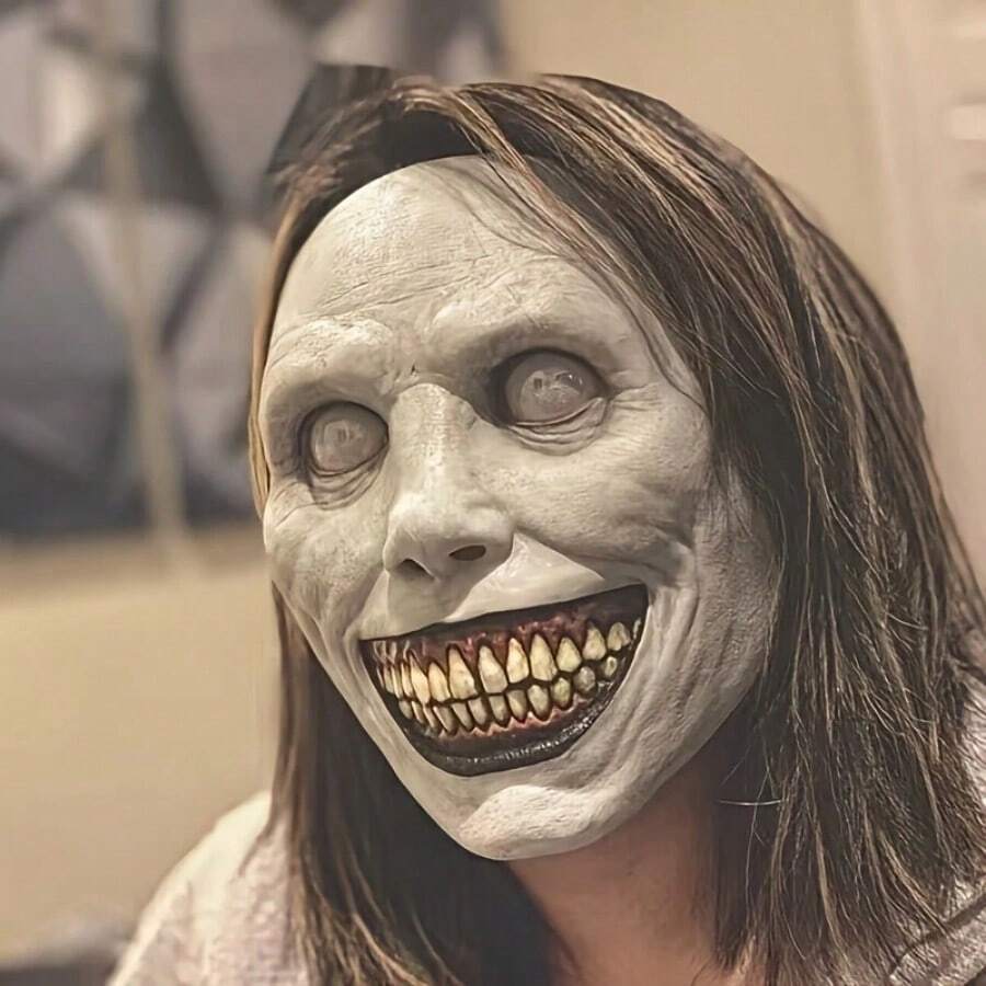 Scary Halloween Masks - Grim Reaper With White Face Demon Mask, Durable Latex Mask, Perfect For Role-Playing And Costume Accessories - Multicolor - View 1