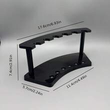 1个耐用亚克力飞镖收纳架，适用于一体式飞镖架展示架 - 黑色 - 查看 6